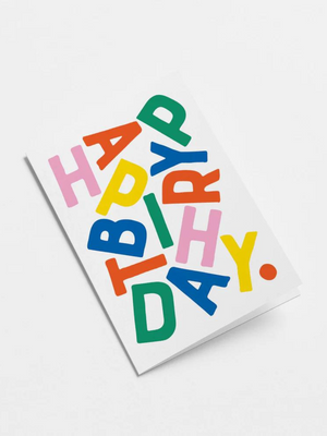 Graphic Factory Card Happy Birthday Colour - Cloudberry Living