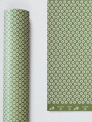 Ola Tiny Stars Wrapping Paper Olive Green 2 x Sheets - Cloudberry Living