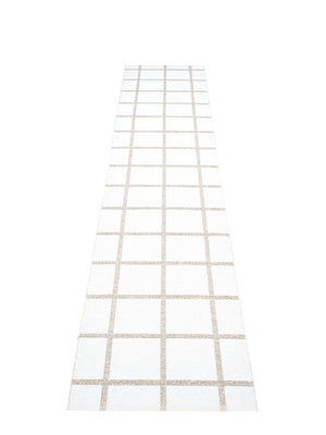 Pappelina Ada White Runner Rug - Cloudberry Living