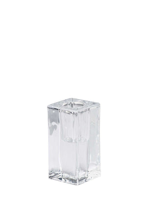 Contemporary Square Glass Candle Holder - Cloudberry Living