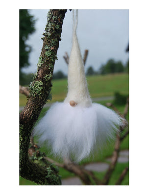 Christmas Tomte Grankvist White Cap White Beard Set of 3 - Cloudberry Living