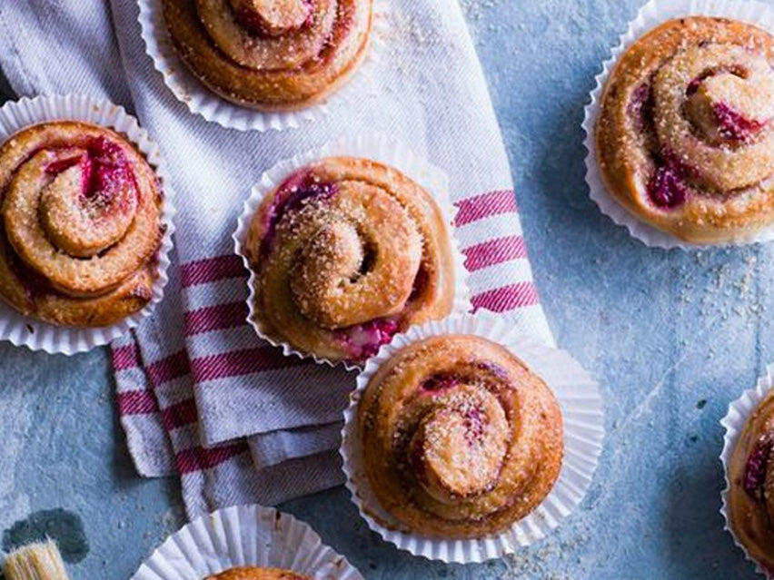 Cardamom and Raspberry Swedish Buns | Cloudberry Living