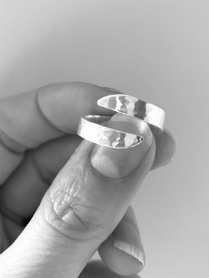Adjustable Eco-Silver Wave Ring - Cloudberry Living