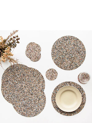 Liga Natural Beach Clean Placemats Round Set of 4 - Cloudberry Living