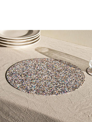 Liga Natural Beach Clean Placemats Round Set of 4 - Cloudberry Living