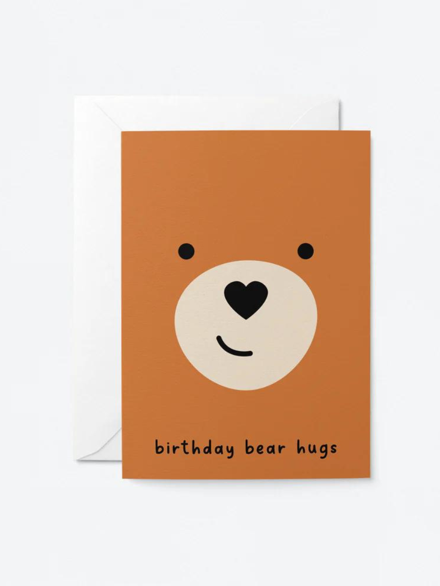 Graphic Factory Card Birthday Bear Hugs