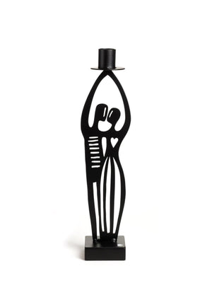 Bengt & Lotta The Kiss Candle Holder, Black - Cloudberry Living