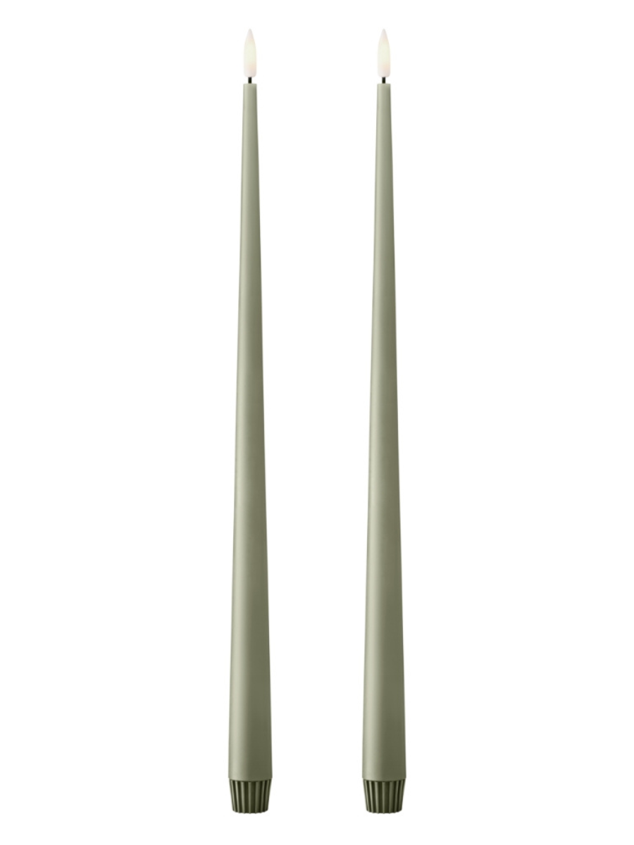 Ester & Erik Artichoke LED Tapered Candle (Col.69) 40cm - Set of 2 - Cloudberry Living
