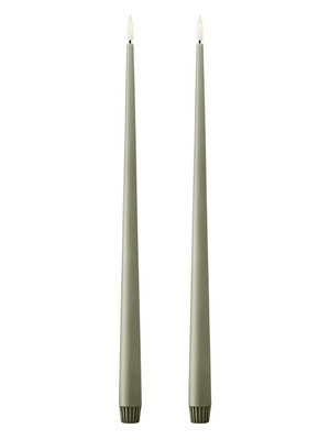 Ester & Erik Artichoke LED Tapered Candle (Col.69) 40cm - Set of 2 - Cloudberry Living