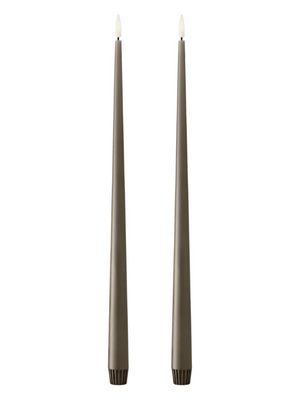 Ester & Erik Caviar LED Tapered Candle (Col.77) 40cm - Set of 2 - Cloudberry Living