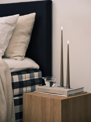 Ester & Erik Caviar LED Tapered Candle (Col.77) - Set of 2 - Cloudberry Living