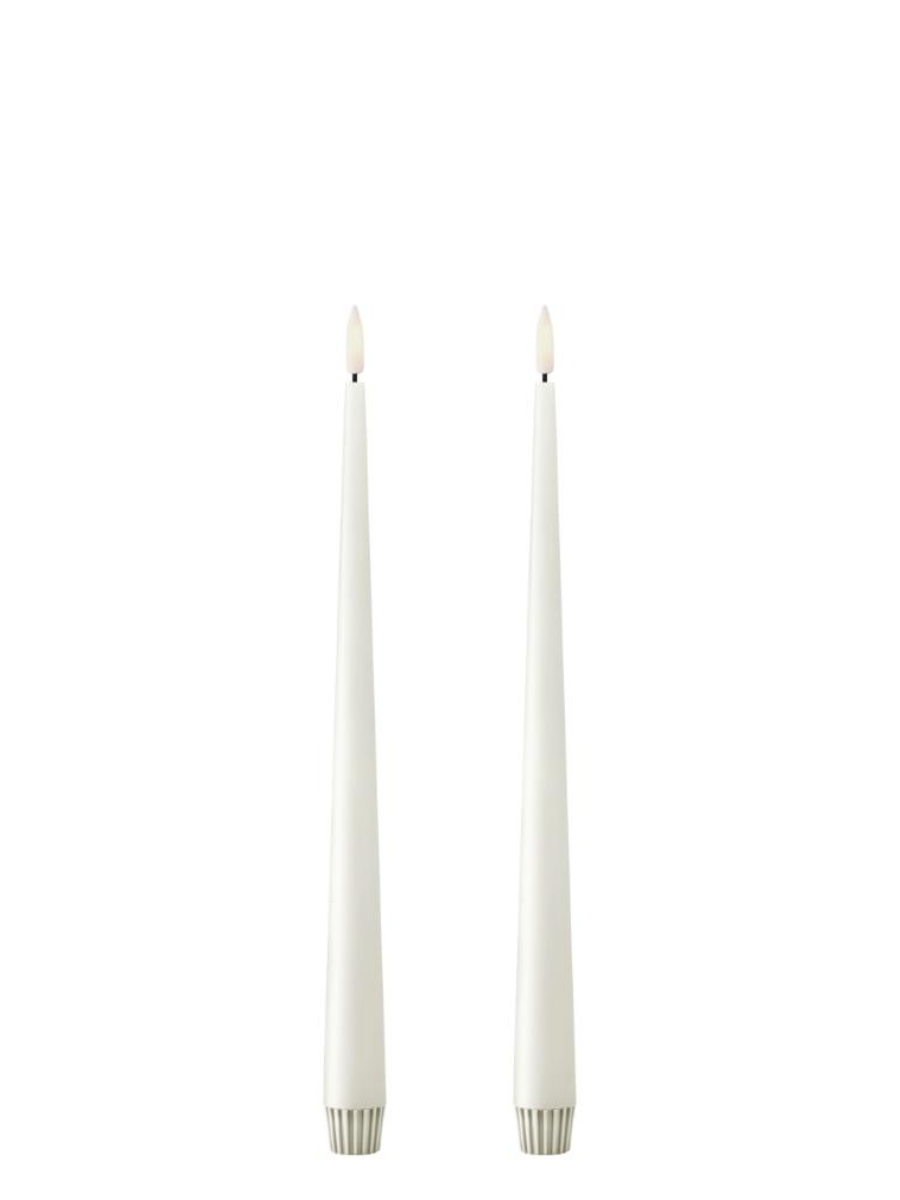 Ester & Erik Silky LED Tapered Candle (Col.10) - Set of 2 - Cloudberry Living