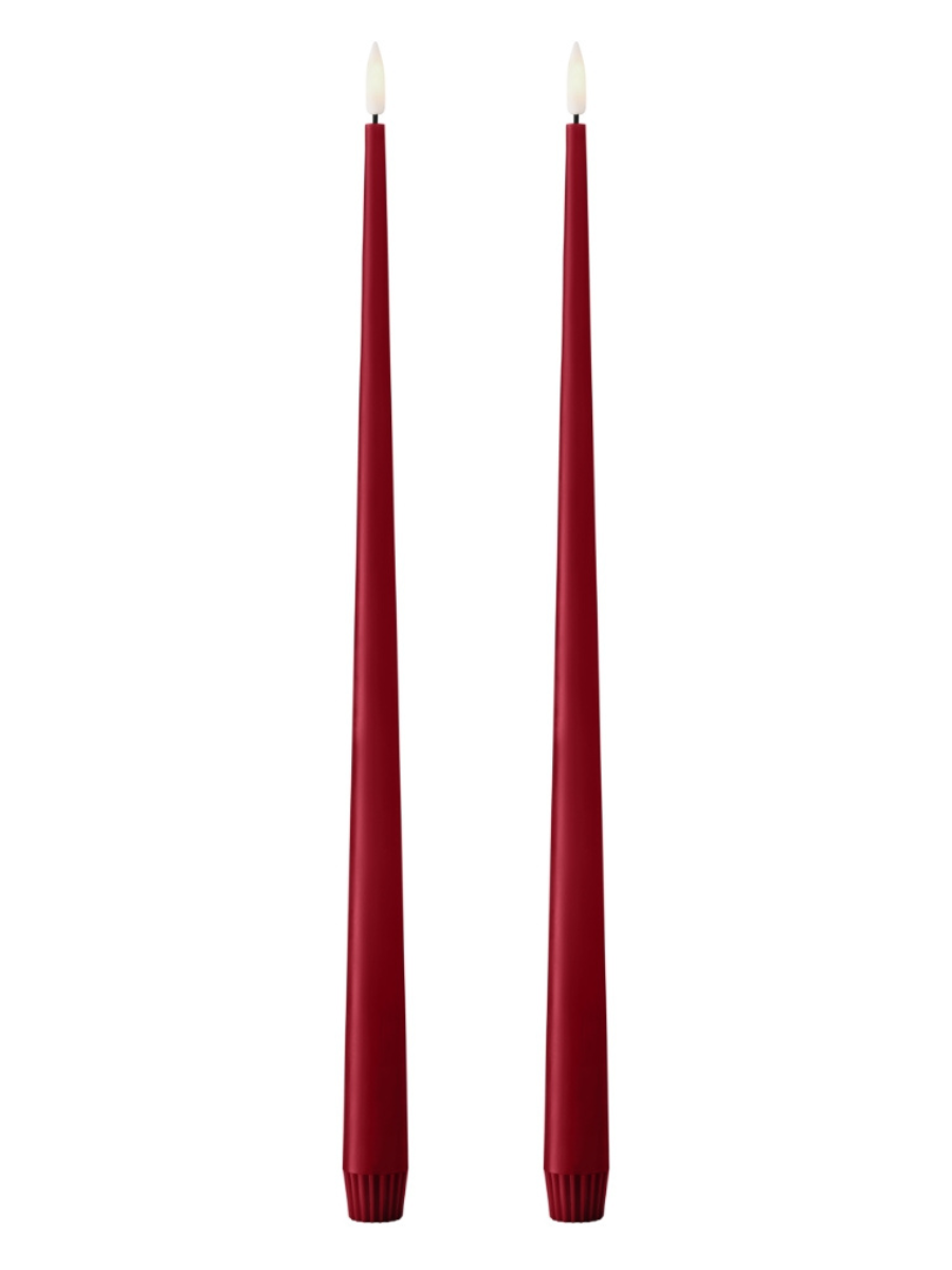 Ester & Erik Winter Berry LED Tapered Candle (Col.36) 40cm - Set of 2 - Cloudberry Living