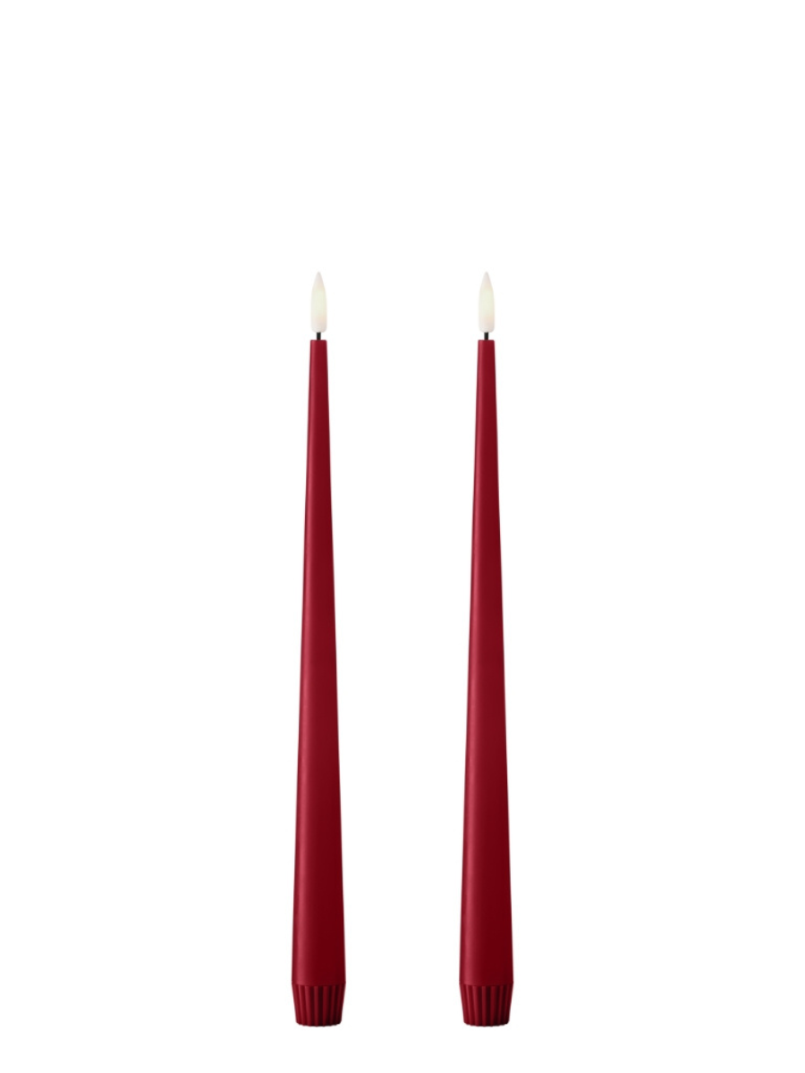 Ester & Erik Winter Berry LED Tapered Candle (Col.36) - Set of 2 - Cloudberry Living