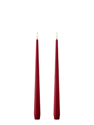 Ester & Erik Winter Berry LED Tapered Candle (Col.36) - Set of 2 - Cloudberry Living