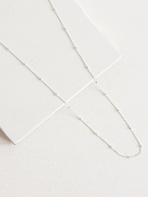 Fawn & Rose Eco Silver Satellite Chain Necklace. - Cloudberry Living