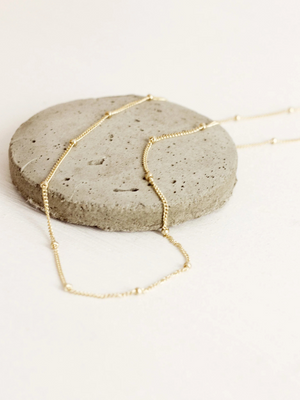 Fawn & Rose Gold Fill Satellite Chain Necklace - Cloudberry Living
