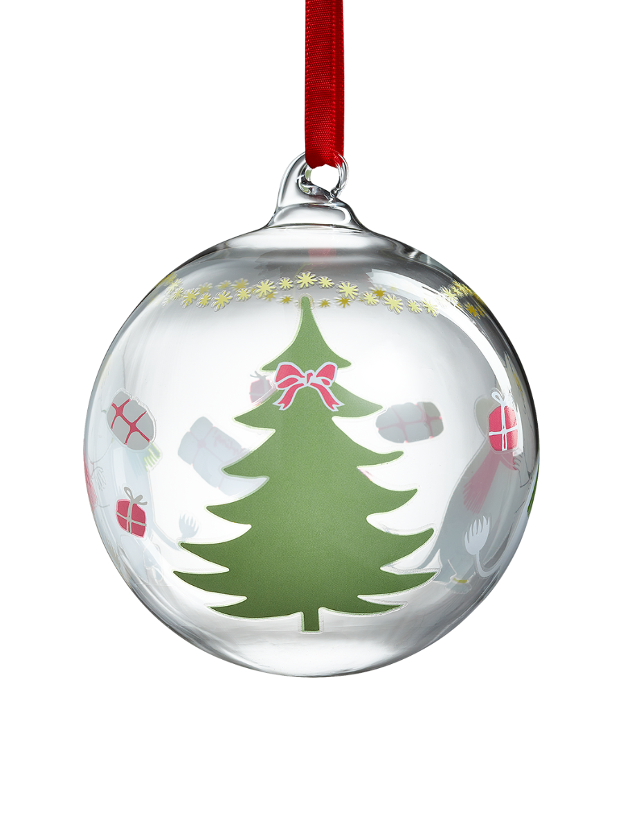 Muurla Moomin Christmas Bauble 9cm Happy Holidays