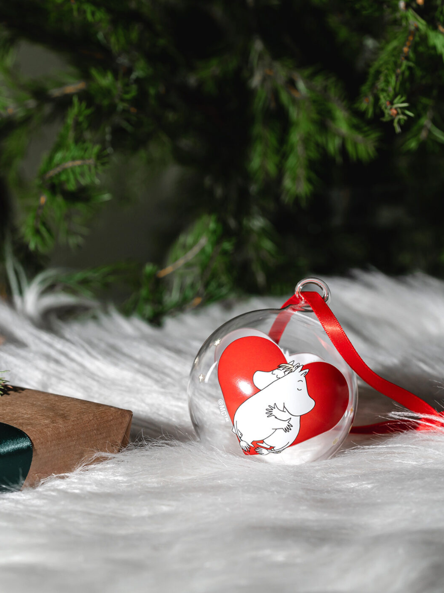 Muurla Moomin Christmas Bauble 7cm Heart
