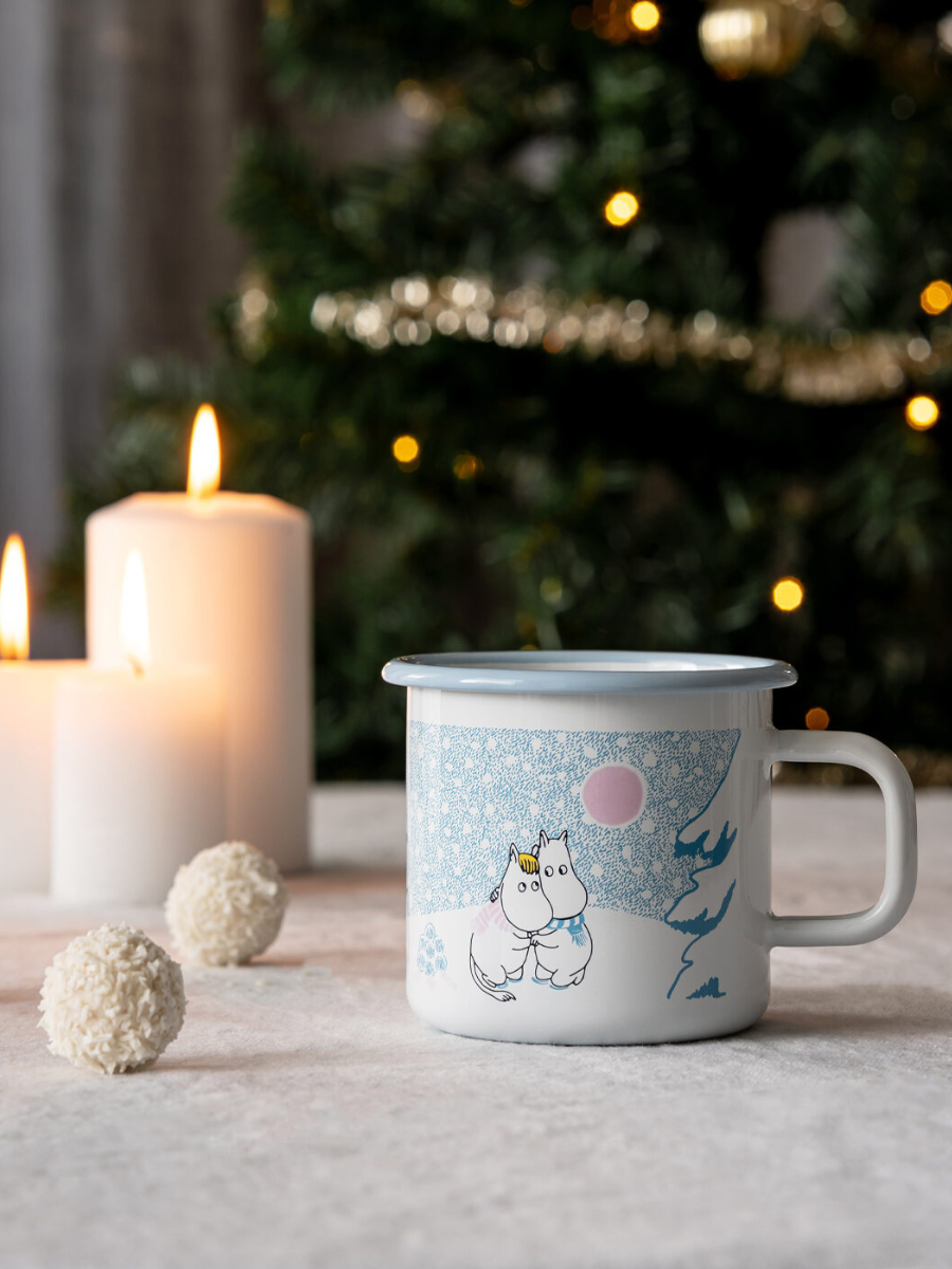 Muurla Moomin Enamel Mug Let It Snow 3.7dl