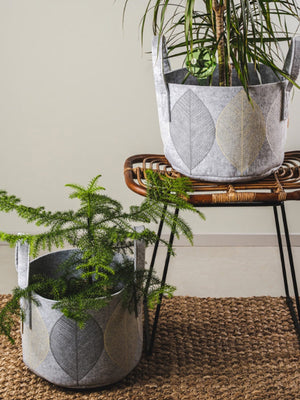 Muurla Leaf Storage Bag 17L Light Grey - Cloudberry Living