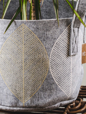 Muurla Leaf Storage Bag 17L Light Grey - Cloudberry Living