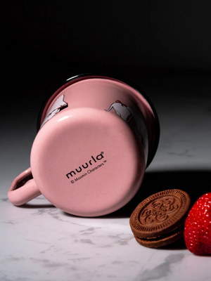 Muurla Moomin Moominmama Retro Pink Enamel Mug 3.7dl - Cloudberry Living