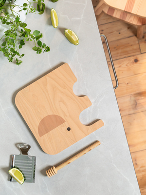 Muurla Elephants Chop & Serve Board Small Green - Cloudberry Living