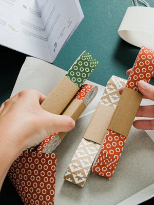 Ola Papercraft Kit Origami Star Garland / Bright - Cloudberry Living