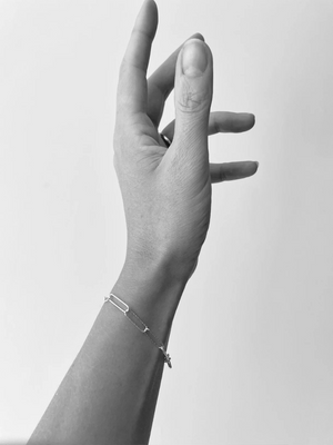 Silver Paperclip Chain Bracelet