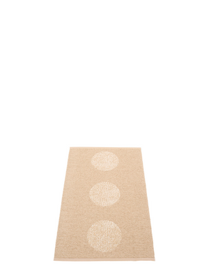 Pappelina BIO EDITION Vera 2.0 Beige/Beige Metallic Rug - Cloudberry Living