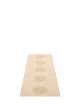 Pappelina BIO EDITION Vera 2.0 Beige/Beige Metallic Rug - Cloudberry Living