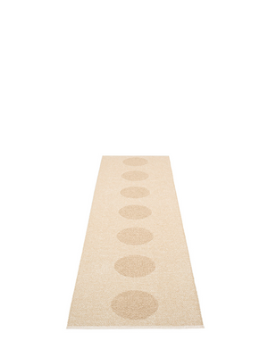 Pappelina BIO EDITION Vera 2.0 Beige/Beige Metallic Rug - Cloudberry Living