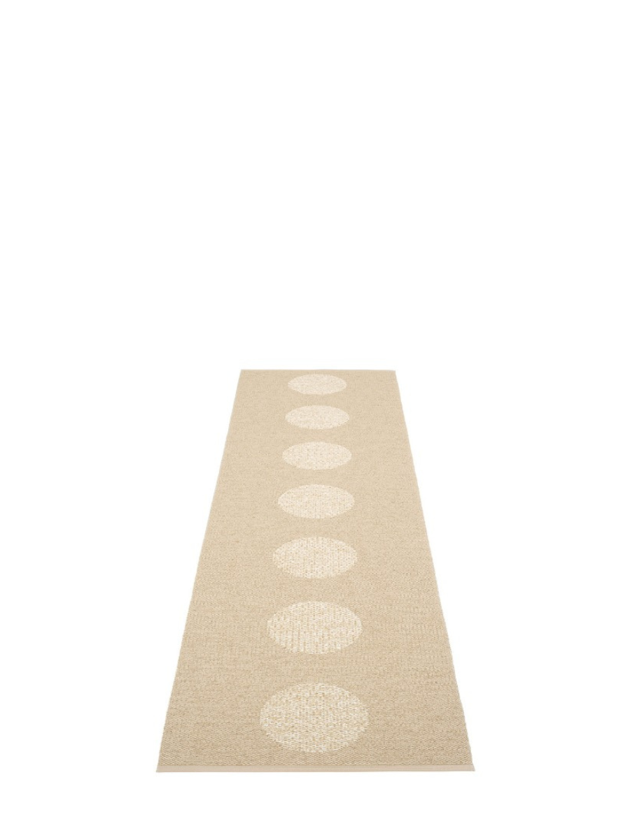 Pappelina BIO EDITION Vera 2.0 Beige/Beige Metallic Rug - Cloudberry Living