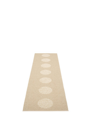 Pappelina BIO EDITION Vera 2.0 Beige/Beige Metallic Rug - Cloudberry Living