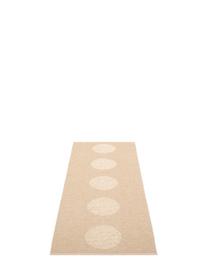 Pappelina BIO EDITION Vera 2.0 Beige/Beige Metallic Rug - Cloudberry Living