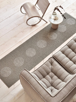 Pappelina BIO EDITION Vera 2.0 Dark Linen/Linen Metallic Rug - Cloudberry Living