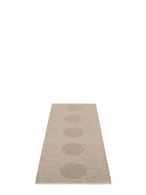Pappelina BIO EDITION Vera 2.0 Dark Linen/Linen Metallic Rug - Cloudberry Living