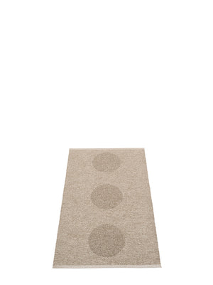 Pappelina BIO EDITION Vera 2.0 Dark Linen/Linen Metallic Rug - Cloudberry Living