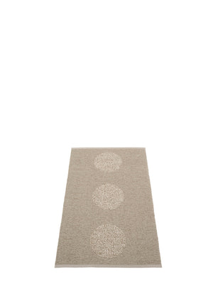 Pappelina BIO EDITION Vera 2.0 Dark Linen/Linen Metallic Rug - Cloudberry Living