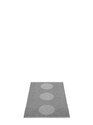 Pappelina BIO EDITION Vera 2.0 Grey/Granite Metallic Rug - Cloudberry Living