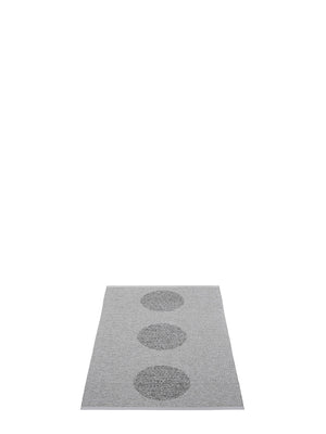 Pappelina BIO EDITION Vera 2.0 Grey/Granite Metallic Rug - Cloudberry Living