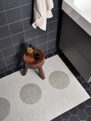 Pappelina BIO EDITION Vera 2.0 Linen/Stone Metallic Rug - Cloudberry Living