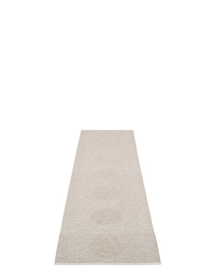 Pappelina BIO EDITION Vera 2.0 Linen/Stone Metallic Rug - Cloudberry Living