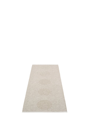 Pappelina BIO EDITION Vera 2.0 Linen/Stone Metallic Rug - Cloudberry Living