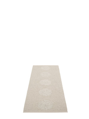 Pappelina BIO EDITION Vera 2.0 Linen/Stone Metallic Rug - Cloudberry Living