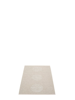 Pappelina BIO EDITION Vera 2.0 Linen/Stone Metallic Rug - Cloudberry Living