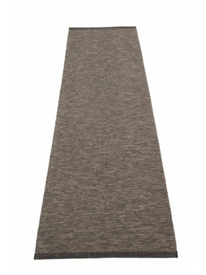 Pappelina Linen Collection - Sam Black/Walnut Runner Rug - Cloudberry Living