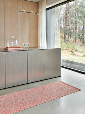 Pappelina Linen Collection - Sam Brick/Pale Rose Runner Rug - Cloudberry Living