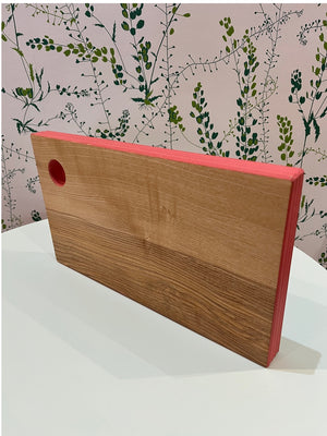 Cornish Oiled Ash Chopping Board Small Pink - Cloudberry Living